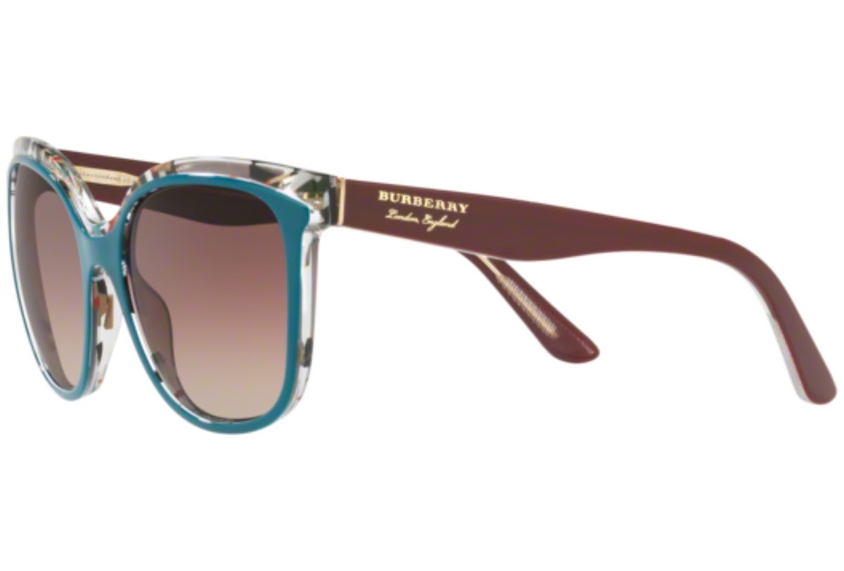 Burberry of London England teal and check frame sunglasses Burberry of London England teal and check frame sunglasses